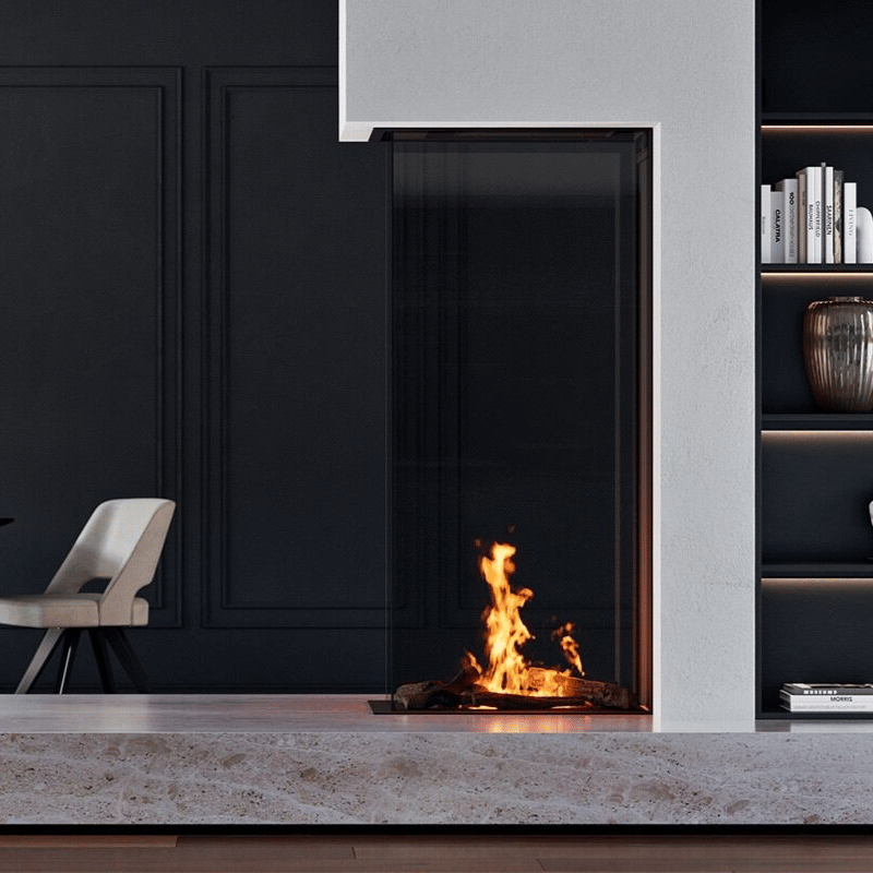 Element4 Sky Large Roomdivider Bio-Ethanol | Inbouwhaard